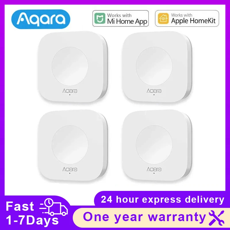 Smart Home Hub Apple - Aqara Sensor rumah pintar, nirkabel tombol