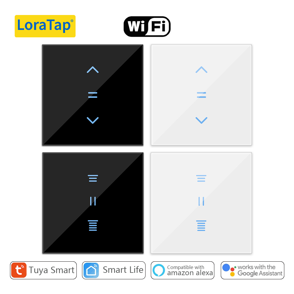 Smart Home Europe - LoraTap Tuya sakelar tirai WiFi Hidup