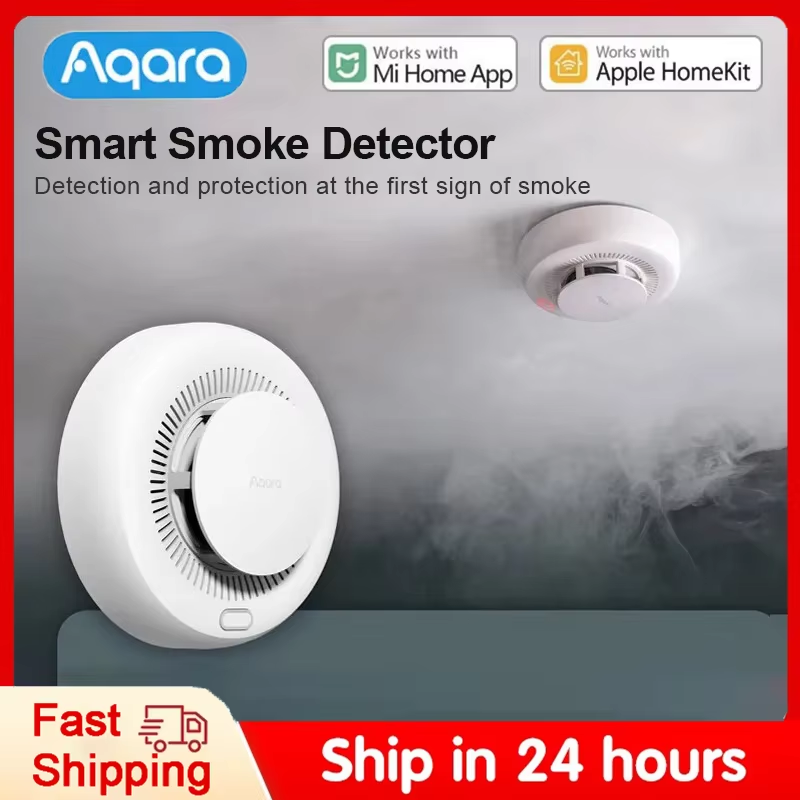 Smart Home Hub Apple - Sensor Detektor Asap Aqara Monitor Alarm
