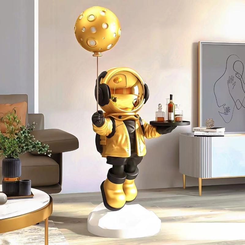Smart Home Europe - Ornamen Penyimpanan Berdiri Lantai Astronaut Kreatif