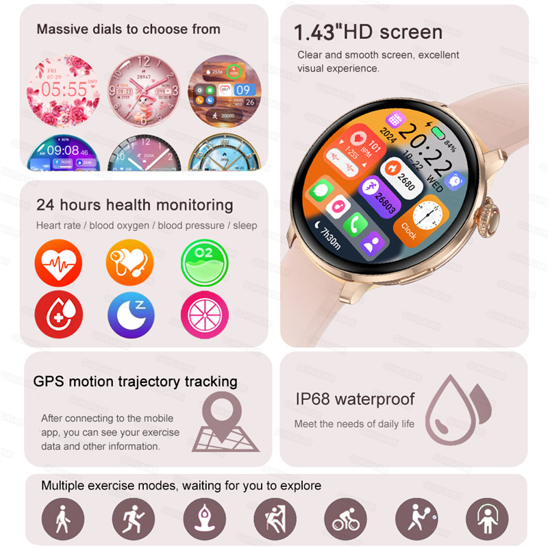 Jam Tangan Pintar Wanita Pangg - Smart Home Wellness ulasan dan harga