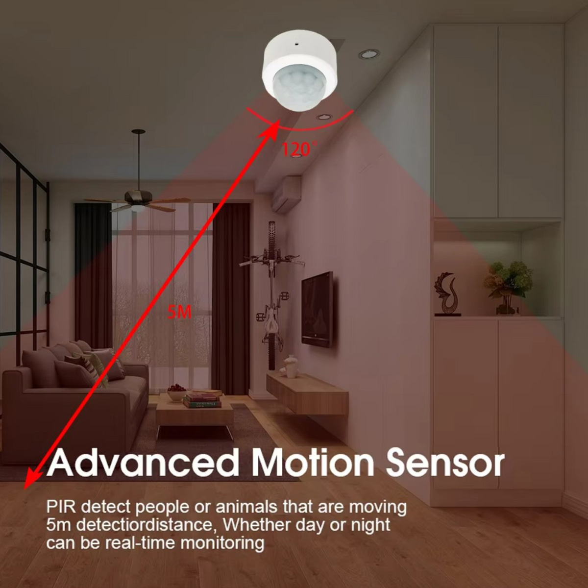 Sensor Gerak Zigbee PIR Detekt - Smart Home Ikea ulasan dan harga