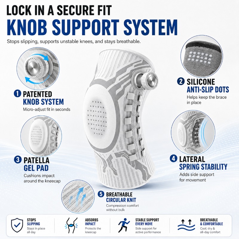 Penyangga Lutut Smart Knob den - Smart Home Wellness ulasan dan harga