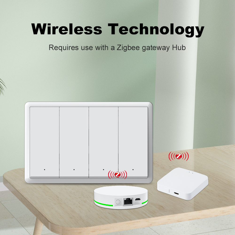 Sakelar Zigbee Pintar Manhot T - Smart Home Ikea ulasan dan harga