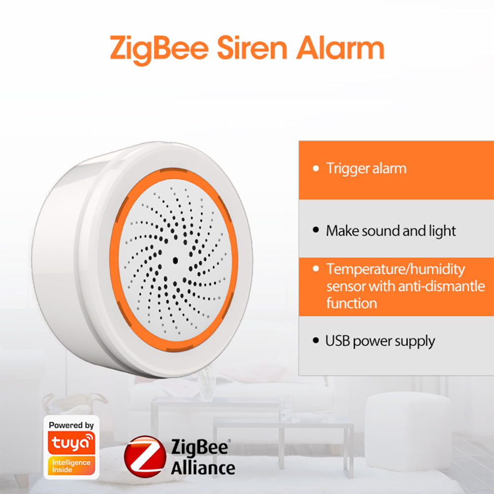 NEO-Tuya Zigbee Gerbang Sirene - Smart Home Registration ulasan dan harga