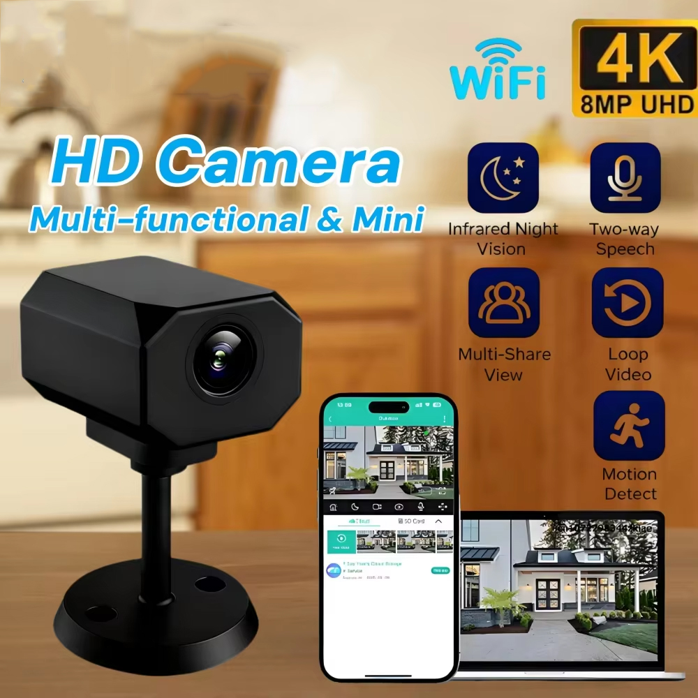 Kamera Keamanan WiFi 4K HD unt - Smart Home Remote ulasan dan harga