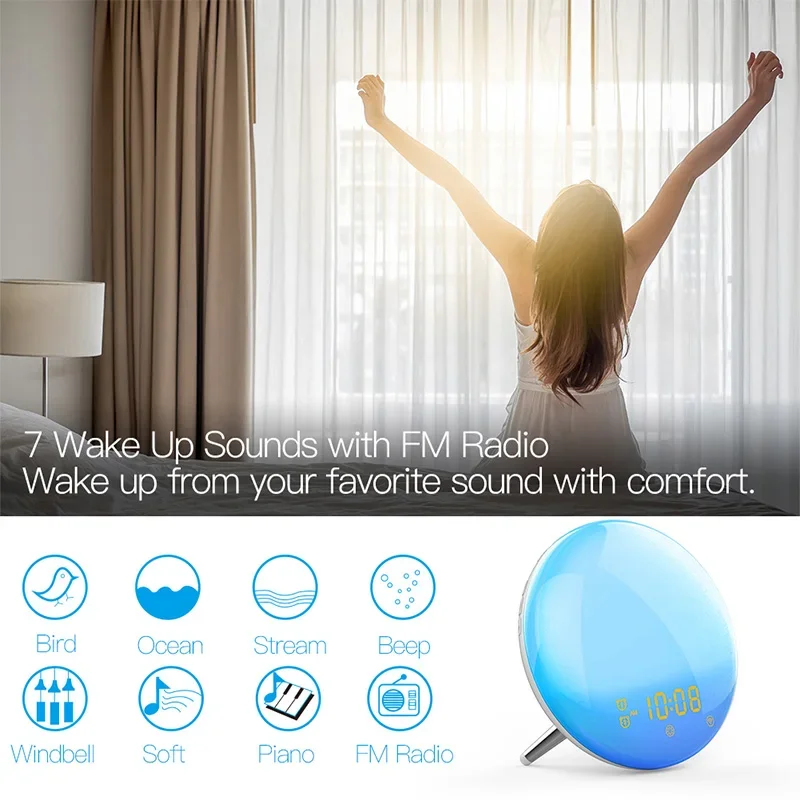 Jam Alarm lampu bangun hidup C - Smart Home Ikea ulasan dan harga