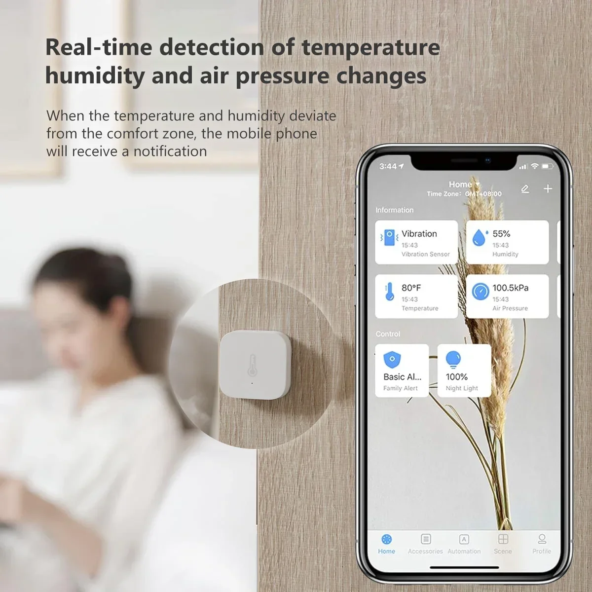 Sensor Suhu Aqara Zigbee Senso - Smart Home Hub Apple ulasan dan harga