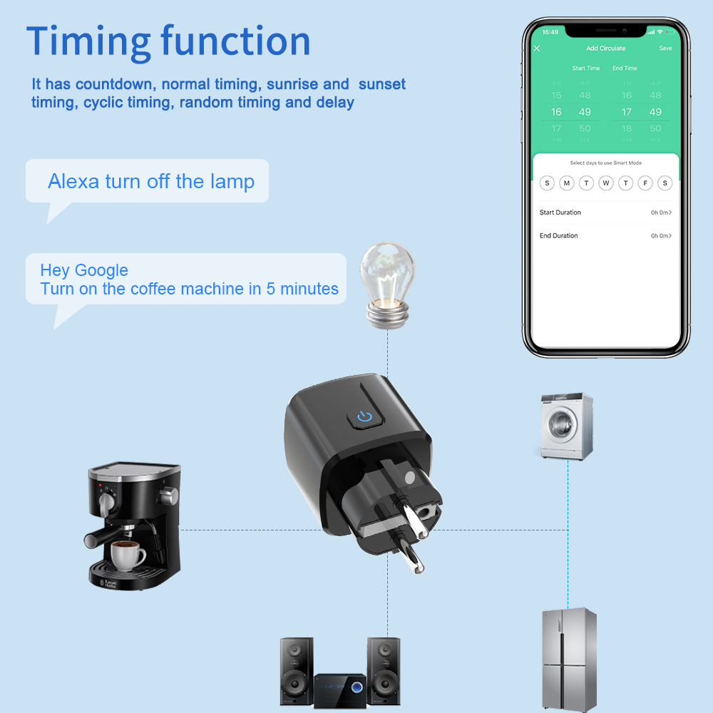 Tuya Smart Socket WiFi Remote  - Smart Home Europe ulasan dan harga