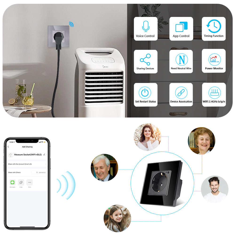 Tavoia soket dinding Wifi, sok - Smart Home Europe ulasan dan harga