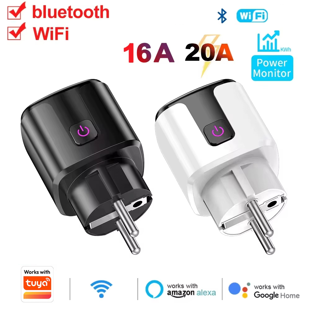 20A AC100-240V Wifi Smart Plug - Smart Home Europe ulasan dan harga