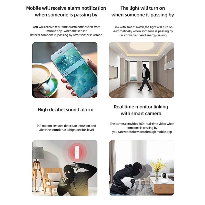 Zigbee PIR Sensor gerak WiFi,  - Smart Home Ikea ulasan dan harga