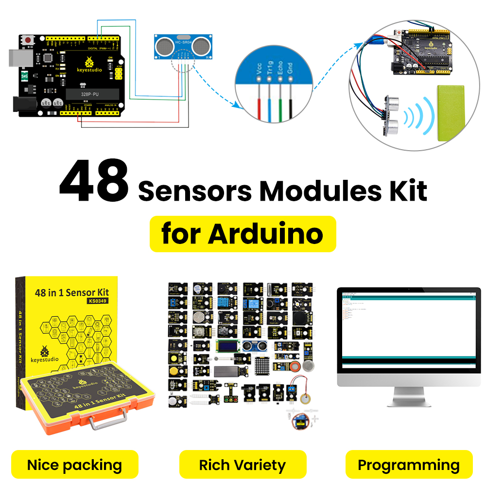 Keyestudio 48 in 1 Sensor Star - Smart Home Keyestudio ulasan dan harga