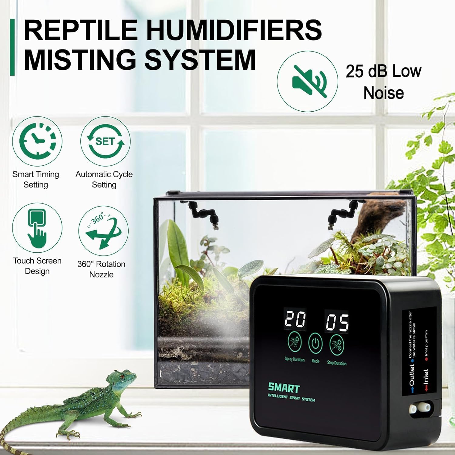 Pelembap Udara Reptil Sistem P - Smart Humidifier ulasan dan harga