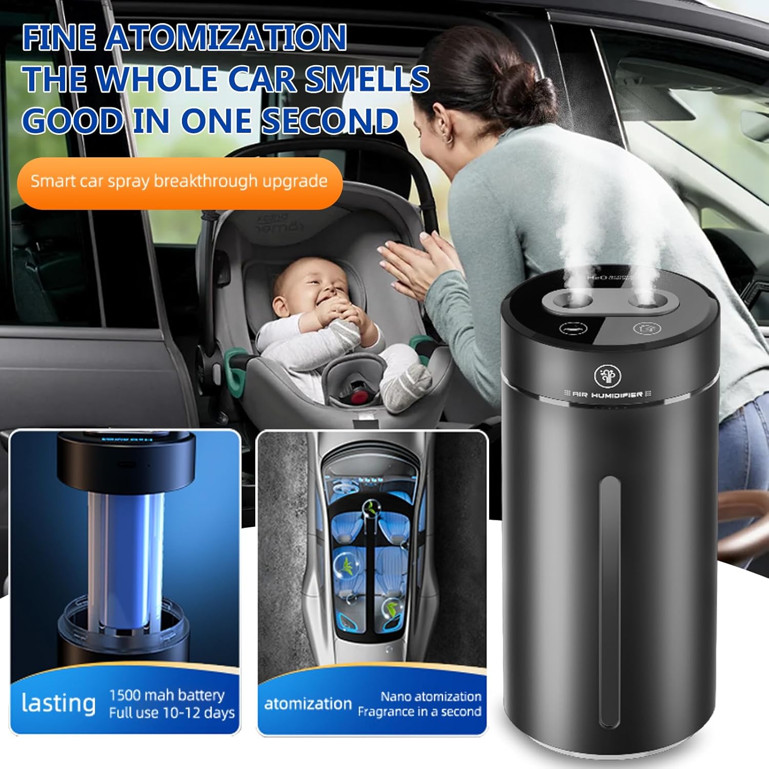 Penyegar Udara Mobil Pintar, D - Smart Humidifier ulasan dan harga